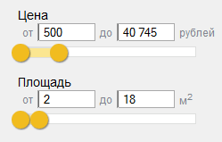 Выбираем параметры поиска дизайн-проекта