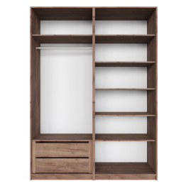 Распашной шкаф Локер 800+800 с ящиками и полками справа