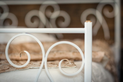 Кованая кровать Лацио 1.4 с двумя спинками