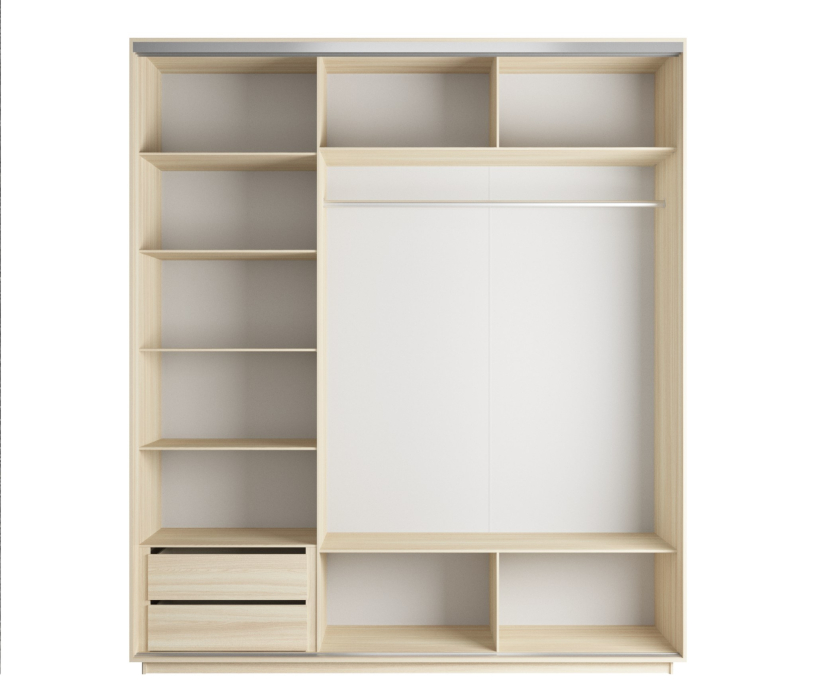 Шкафы-купе, Шкаф-купе Экспресс Экспенс трио 2200 x 1800 x 600