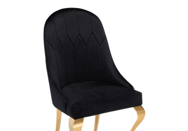 Стул Gustav black/gold 