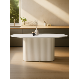 Стол Барон О 160 х 90 (белые ноги)