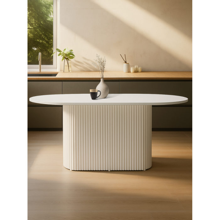 Обеденные столы, Стол Барон О 160 х 90 (белые ноги)