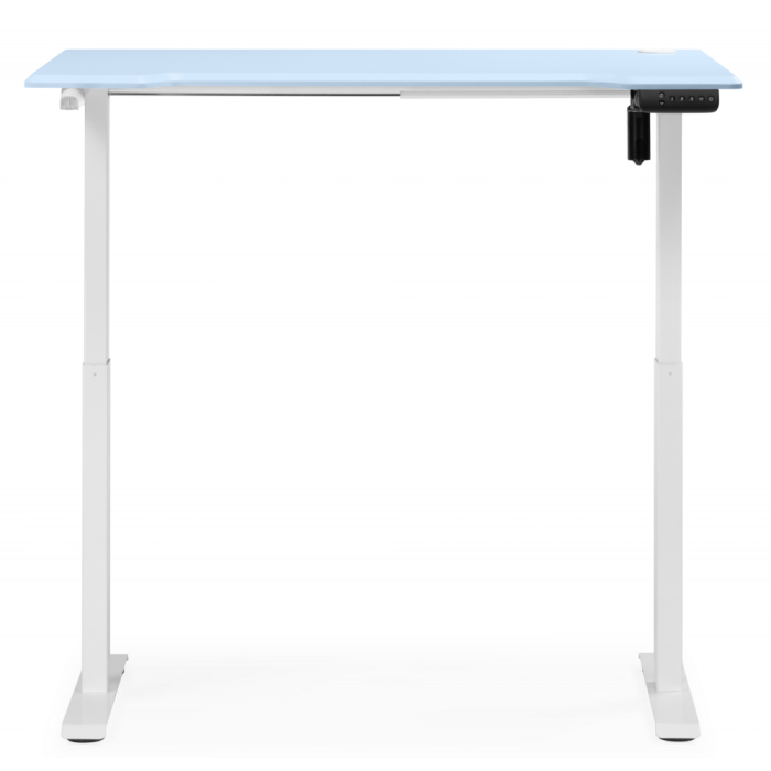 Прямые компьютерные столы, Компьютерный стол Маркос с механизмом подъема 140х80, белый