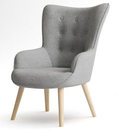 Кресло интерьерное Шелли, искусственный мех