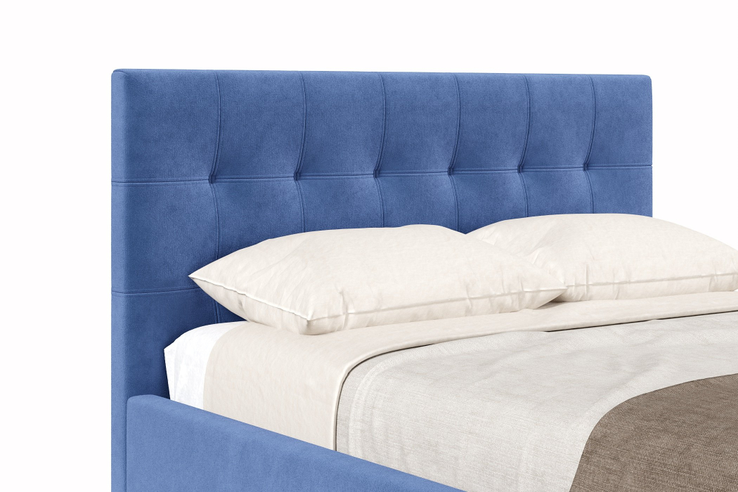 Мягкая кровать, Кровать Турин 1400 с подъёмным механизмом, велюр