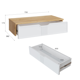 Тумба подвесная Эмилия ЭЛ-22