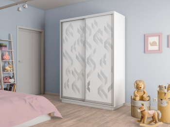 Шкаф-купе Экспресс 2-х дверный Фотопечать Ленты Стекла 140х60х240