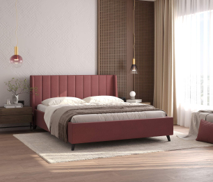Кровать Милла 160, велюр