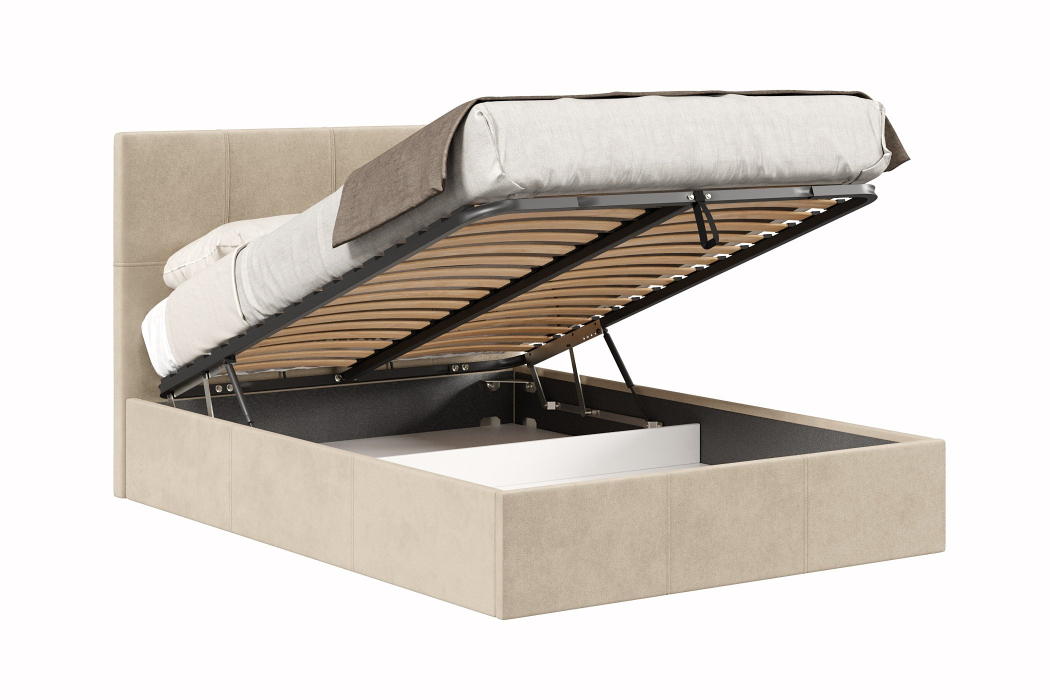 Мягкая кровать, Кровать Марсель 1400 с подъёмным механизмом
