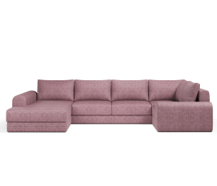 Угловой диван Модерно П-образный, рогожка