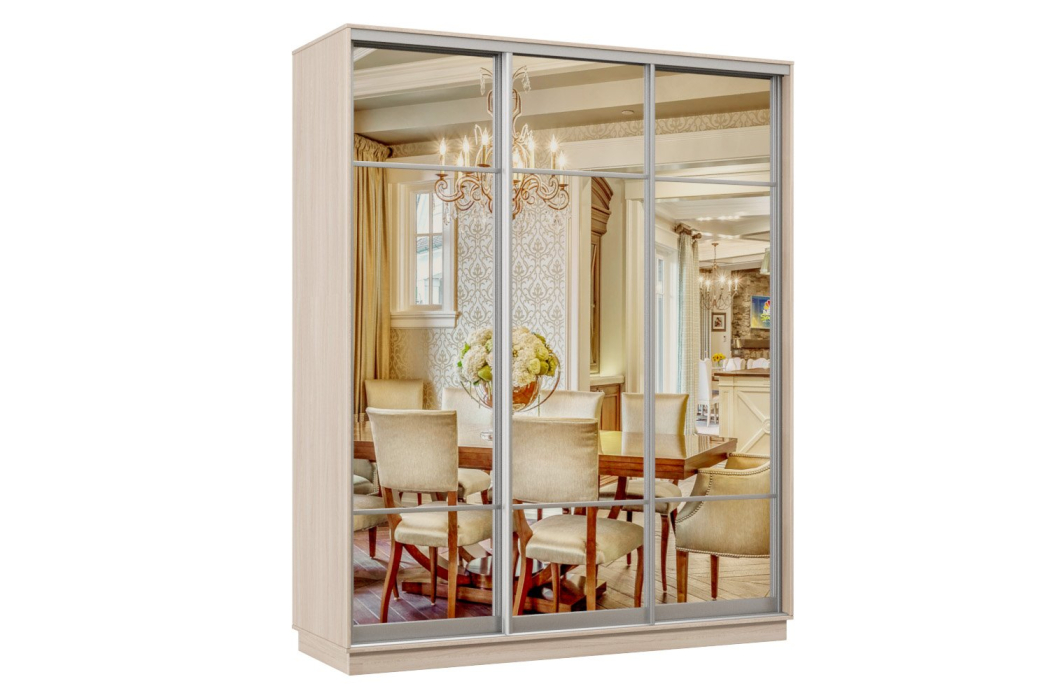 Шкафы-купе 3-х дверные, Шкаф-купе Премьер Лайт 30 (11;11;11) трехдверный