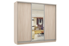 Шкафы-купе 3-х дверные, Шкаф-купе Премьер Лайт 53 (02;01;02) трехдверный