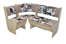 Кухонные уголки, Угловая скамья СИТИ ясень шимо 1 категория