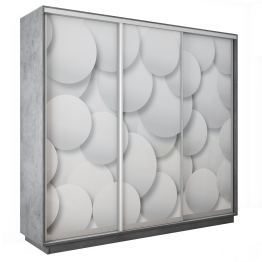 Шкаф-купе Экспресс 3-х дверный Фотопечать Шары Стекла 240х45х220