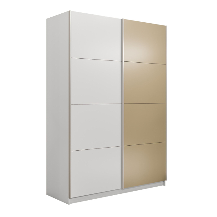 Шкафы-купе 2-х дверные, Шкаф-купе Прайм 2-х дверный ДСП/Стекло фисташка/Доводчики 120х57х230