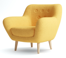 Кресло для отдыха, Кресло Элефант мягкое, Искусственный мех