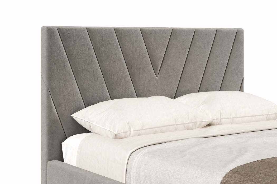 Мягкая кровать, Кровать Палермо 1200 с подъёмным механизмом, велюр