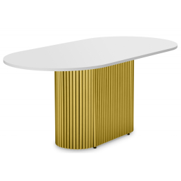 Стол Барон О 160 х 90 (золотые ноги)