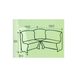 Диван угловой Алёнка-15