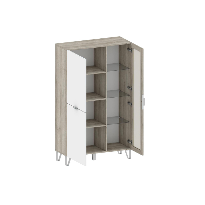Шкафы распашные, Шкаф Анима ШК-3022, дуб серый, белый