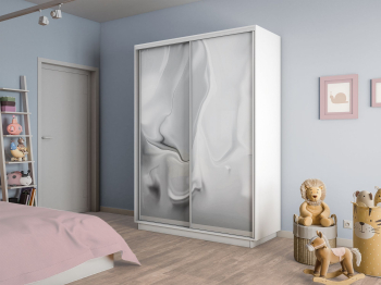 Шкаф-купе Экспресс 2-х дверный Фотопечать Шелк Стекла 140х60х220