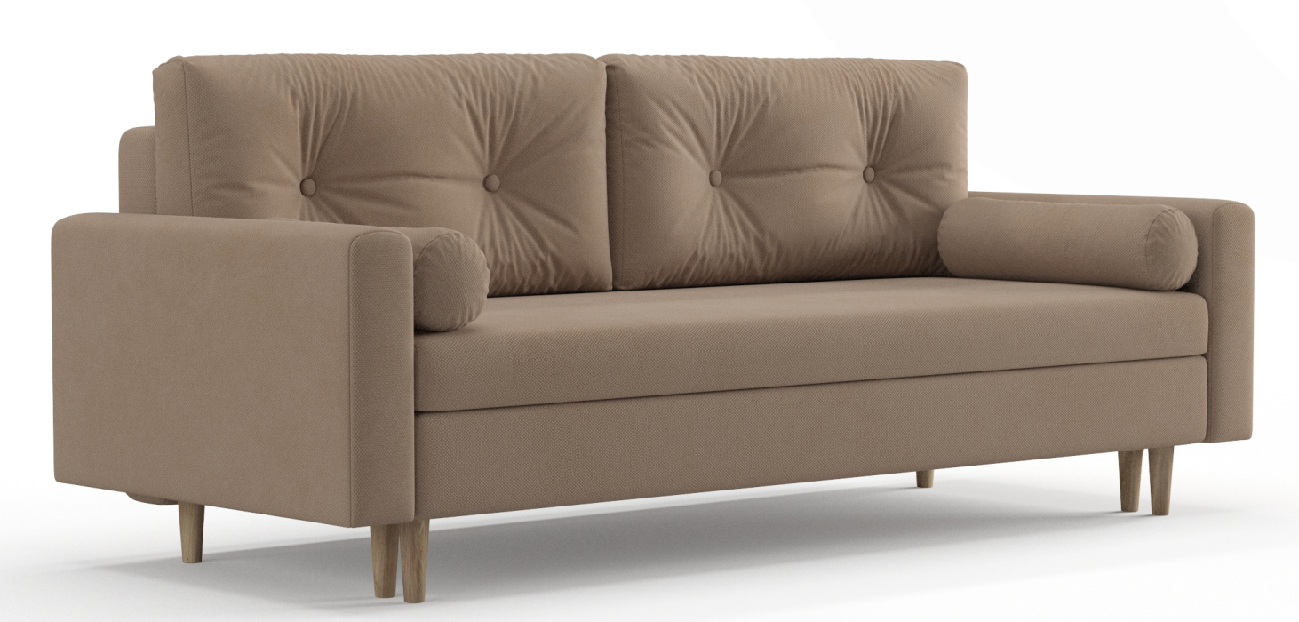 Диваны еврокнижки, Диван-кровать Таврида, пружинный блок, велюр