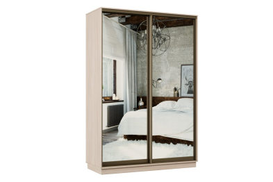 Шкаф-купе Премьер 02 ясень шимо светлый