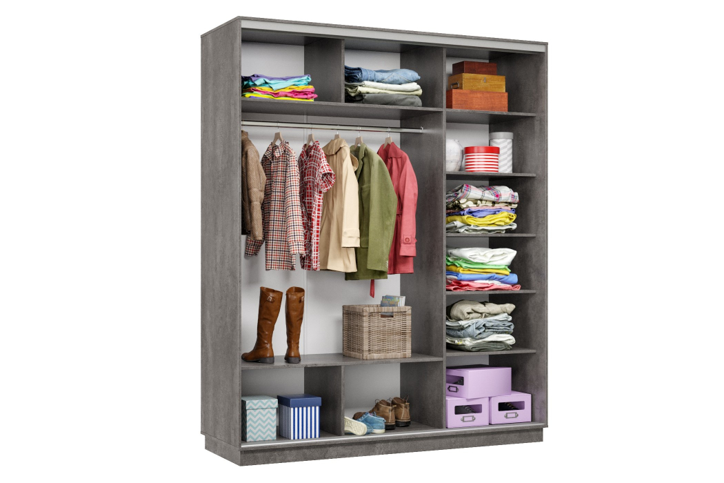 Шкафы-купе 3-х дверные, Шкаф-купе Премьер Лайт 24 (08;11;08) трехдверный