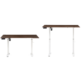 Компьютерный стол Маркос с механизмом подъема 140х80х75, белый