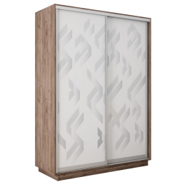 Шкаф-купе Экспресс 2-х дверный Фотопечать Ленты Стекла 140х45х240
