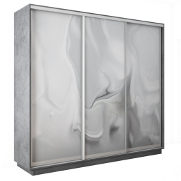 Шкаф-купе Экспресс 3-х дверный Фотопечать Шелк Стекла 210х60х220