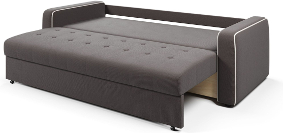 Диван-кровать прямой Атланта с кантом еврокнижка,велюр