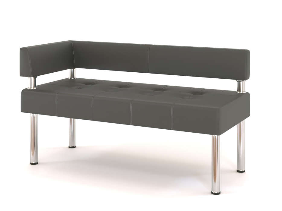 Офисные диваны, Офисный диван бизнес угловой. С левым углом 100см