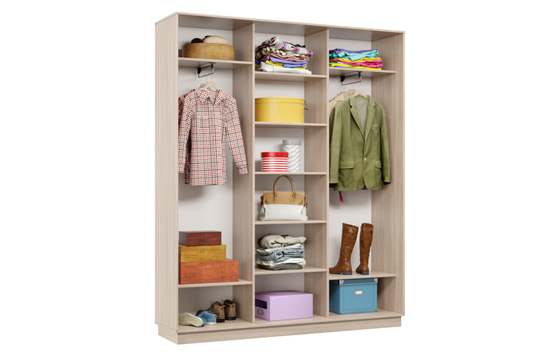 Шкафы-купе 3-х дверные, Шкаф-купе Премьер Лайт 27 (08;11;08) трехдверный