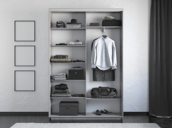 Шкаф-купе Экспресс 2-х дверный Фотопечать Ленты Стекла 120х45х240