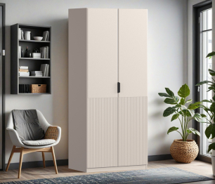 Шкаф двухдверный Макс 1000 мм, вариант №3 (ЛДСП/МДФ)