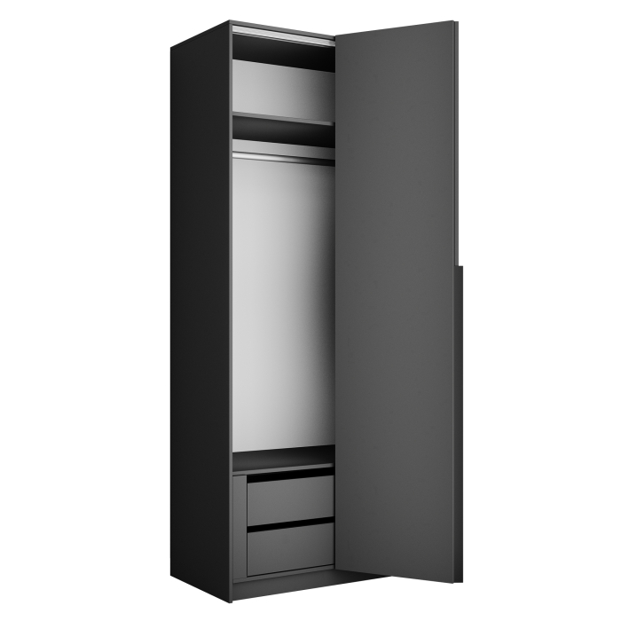 Шкафы распашные, Шкаф складной Е1 Локер ("Гармошка") 101х52,5х220 см, с модулем