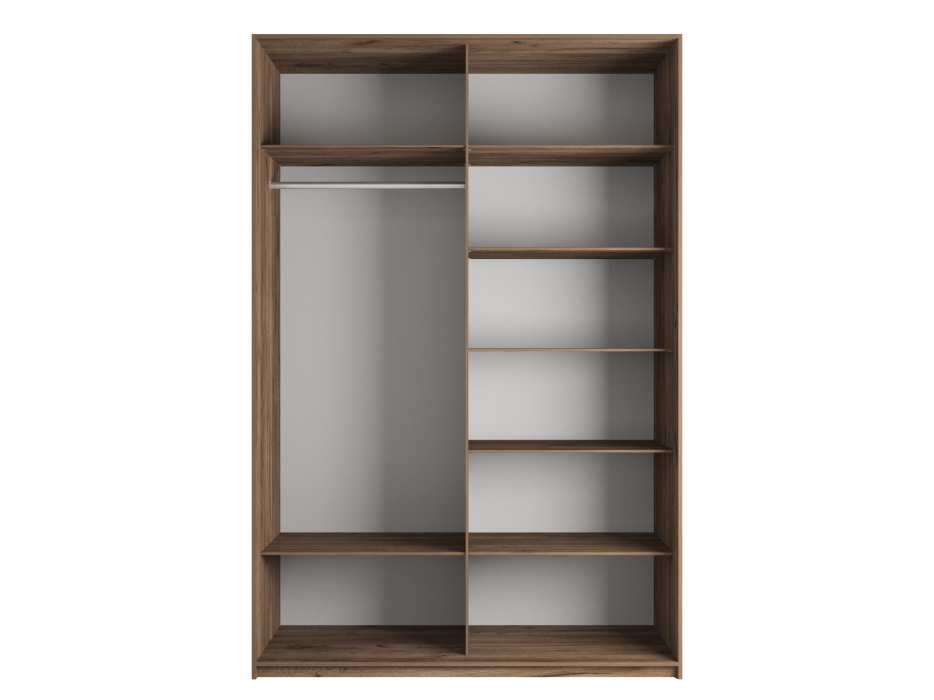 Шкафы-купе 2-х дверные, Шкаф-купе Эста Стекло белое+Стекло белое 160х66х240