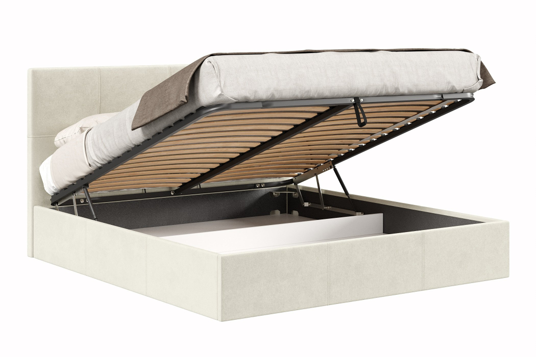 Мягкая кровать, Кровать Марсель 1800 с подъёмным механизмом, велюр