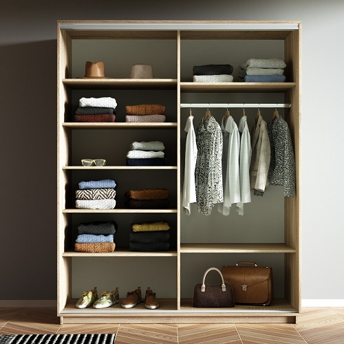 Шкафы-купе 2-х дверные, Шкаф-купе Прайм дуо Белый Глянец 2300 x 1200 x 570