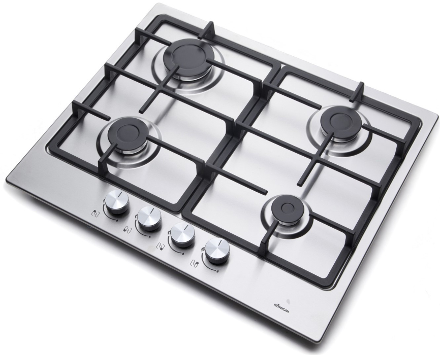 Встраиваемые варочные панели, Газовая варочная панель Konigin Spark 604 IX