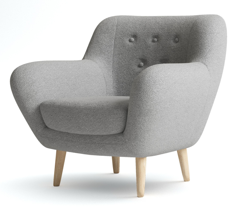 Кресло для отдыха, Кресло Элефант мягкое, Искусственный мех