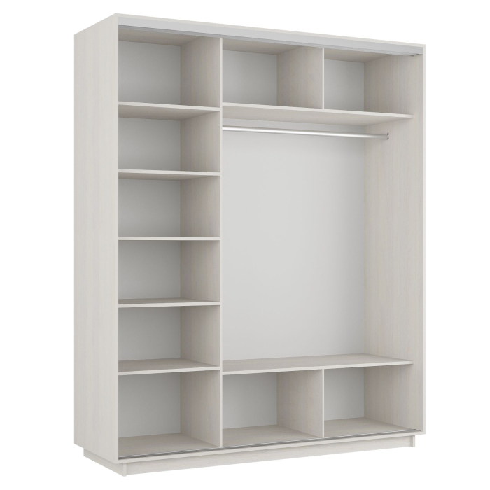 Шкафы-купе 3-х дверные, Шкаф-купе Экспресс 3-х дверный Фотопечать Шелк Стекла 210х60х220