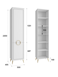 Шкаф-пенал Оливия ОЛ-12 
