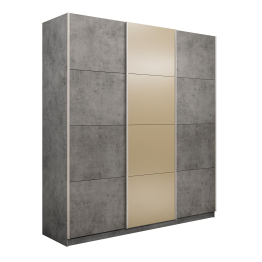 Шкаф-купе Прайм Широкий 3-х дверный ДСП/Стекла фисташка/Доводчики 240х57х230