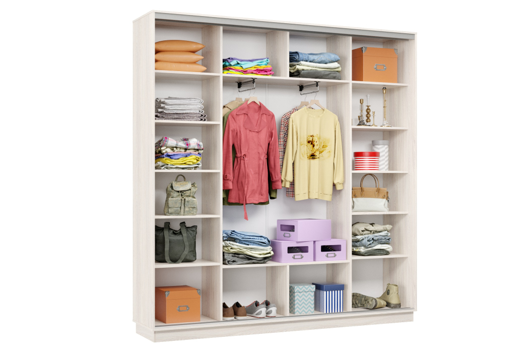 Шкафы-купе 3-х дверные, Шкаф-купе Премьер Лайт 33 (05;05;05) трехдверный