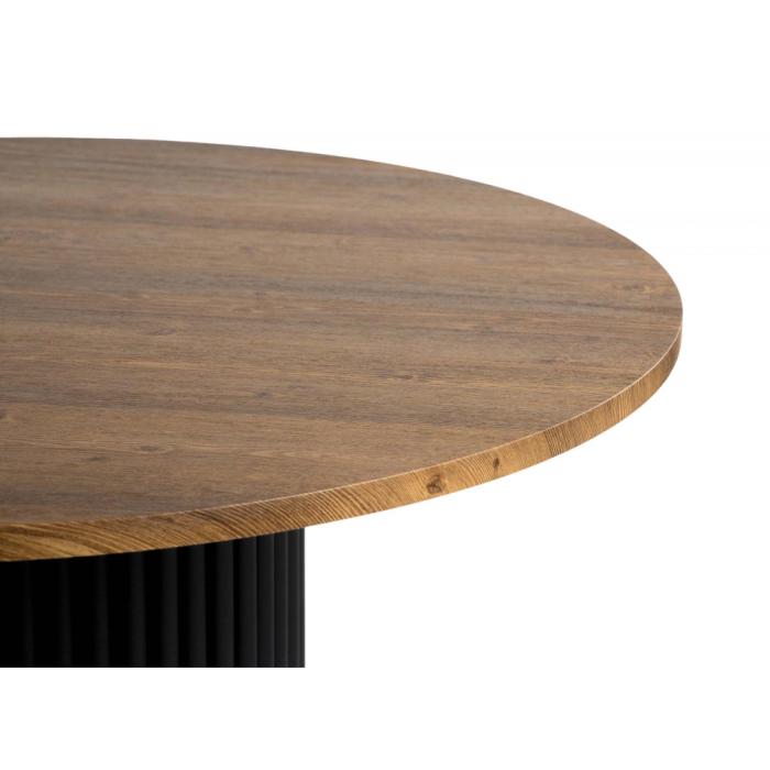 Обеденные столы, Деревянный стол Барел 90 (черные ноги)