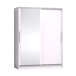 Шкаф-купе 2-дв  Strike 1600 зеркало/лдсп  (в2105*ш1600*г595)