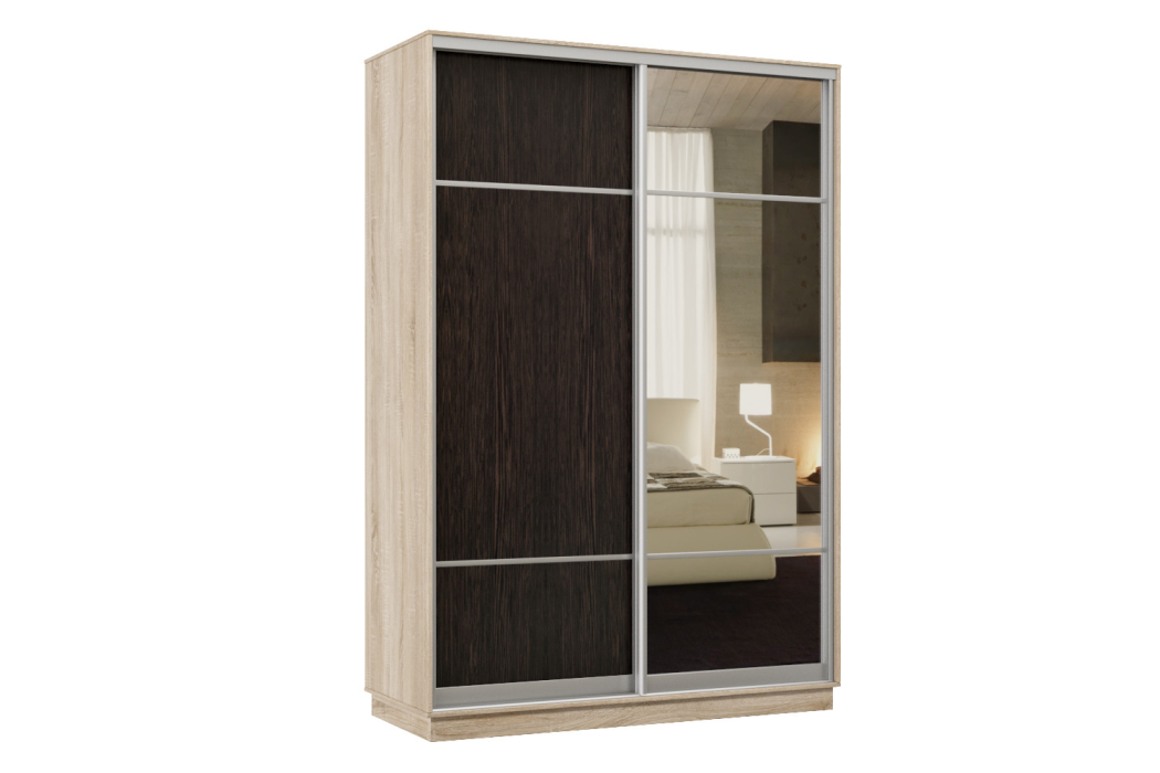 Шкафы-купе, Шкаф-купе Премьер Лайт 01 Мини (08;11) двухдверный